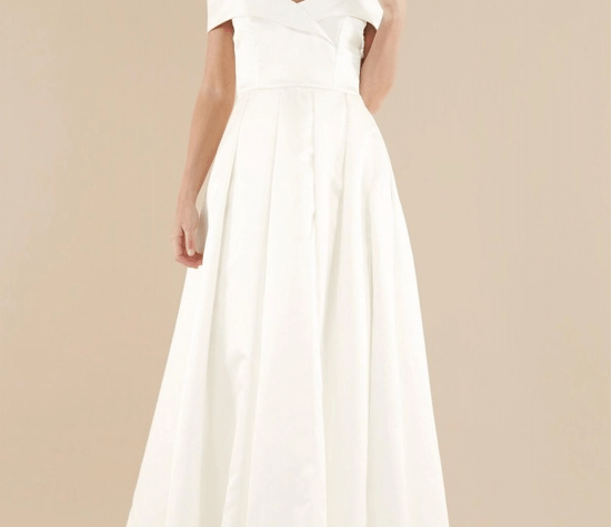 Sweet Innocence Gown In Ivory Satin